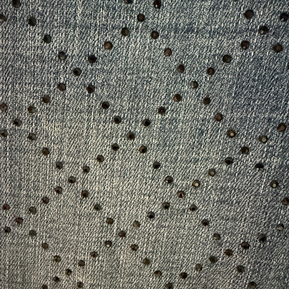 White House Black Market Blue Patterned Ankle Jeans - Picture 5 of 5